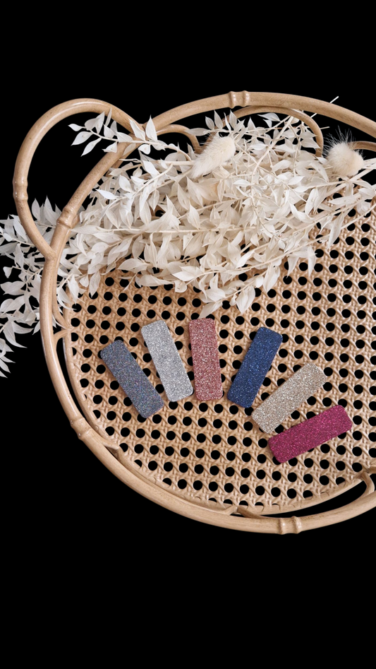 Collection Barrettes - Les Petites Paillettes - Barrette rectangle plaque
