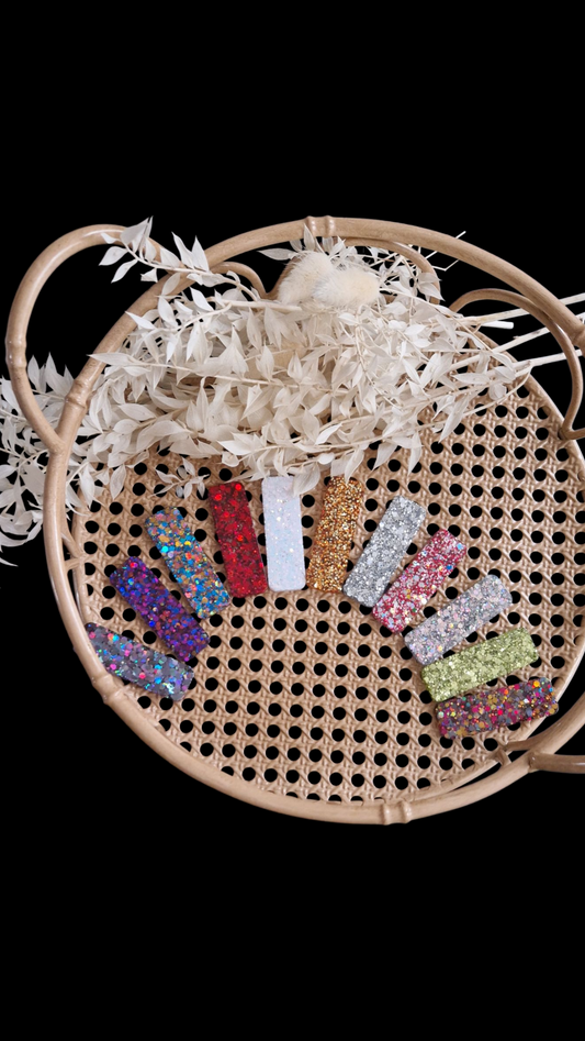 Collection Barrettes - Les Scintillantes - Barrette Rectangle Plaque