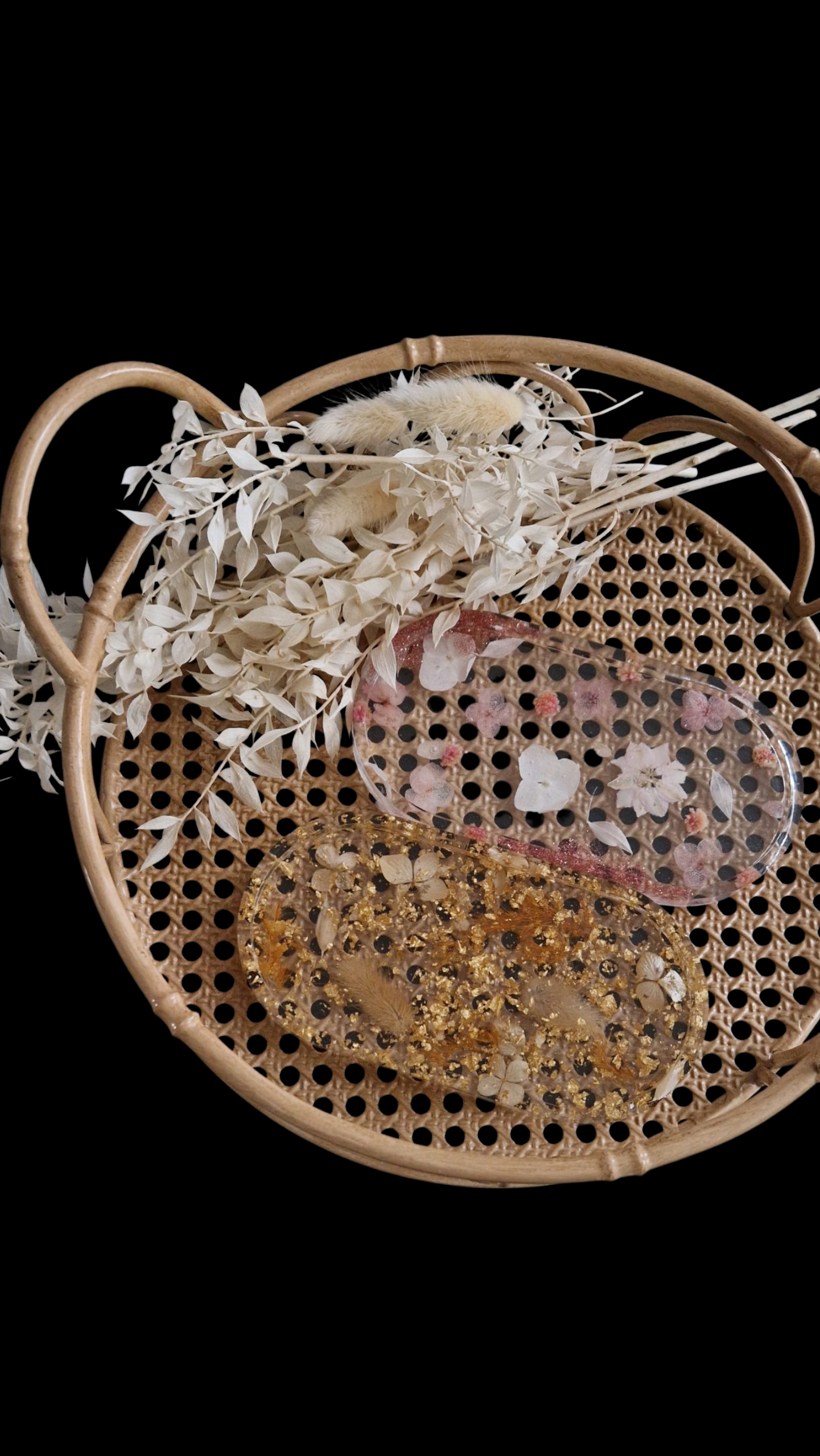 Collection Accessoires Fleurs Séchées - Plateau ovale