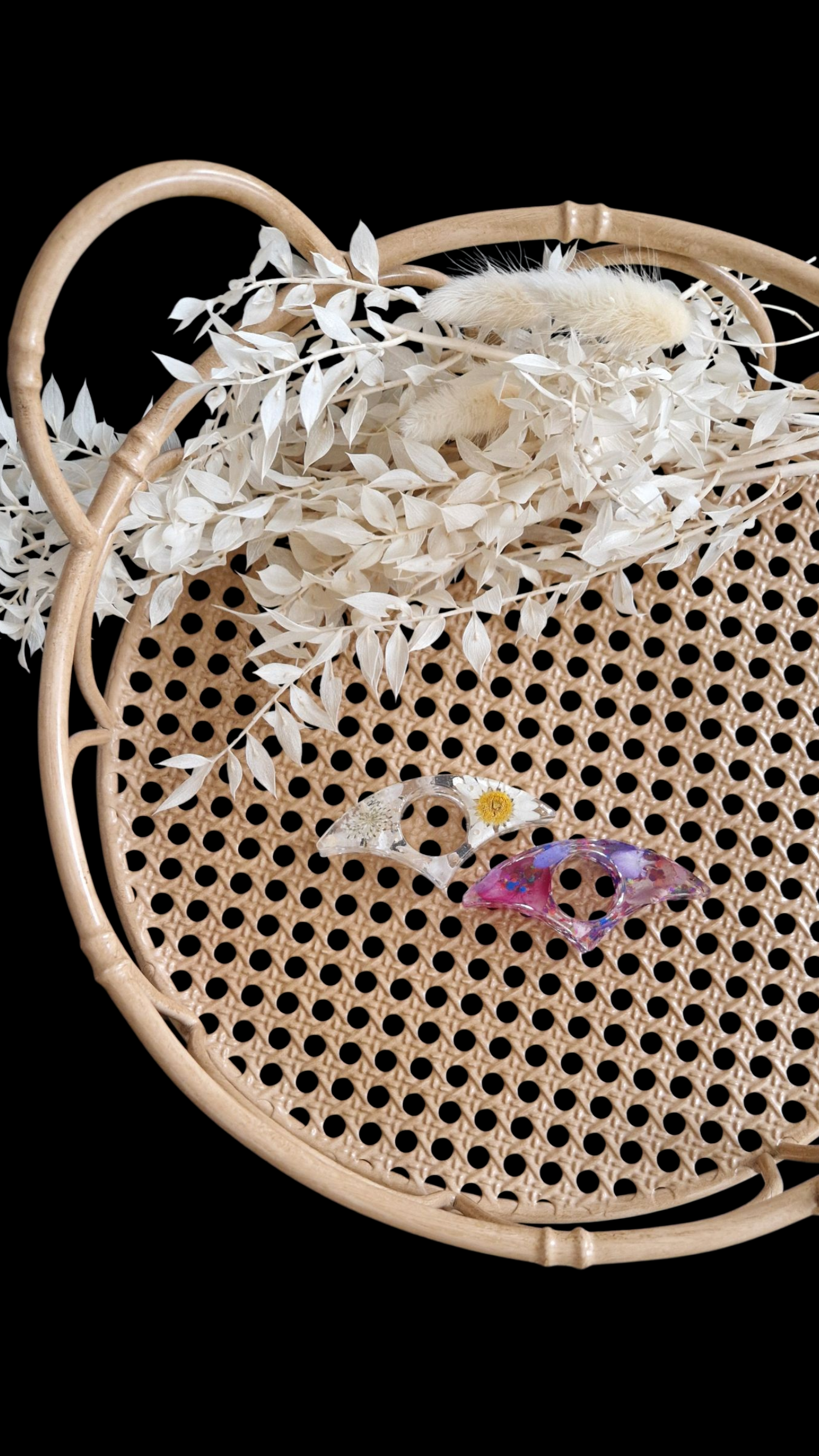 Collection Accessoires Fleurs Séchées - Bague de lecture ovale