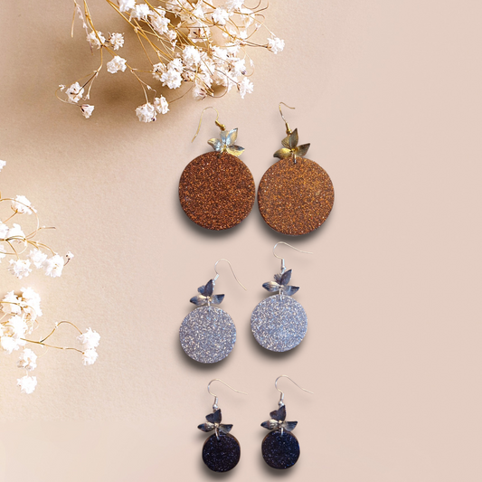 Forme Ronde - Les Petites Paillettes Pampille Feuille