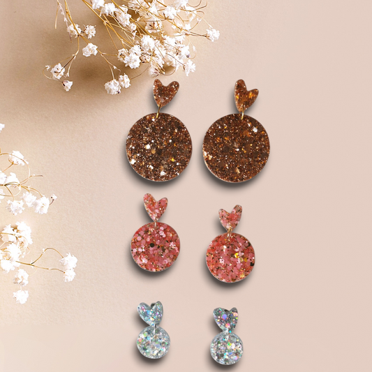 Forme Ronde - Les Scintillantes Pampille Cœur