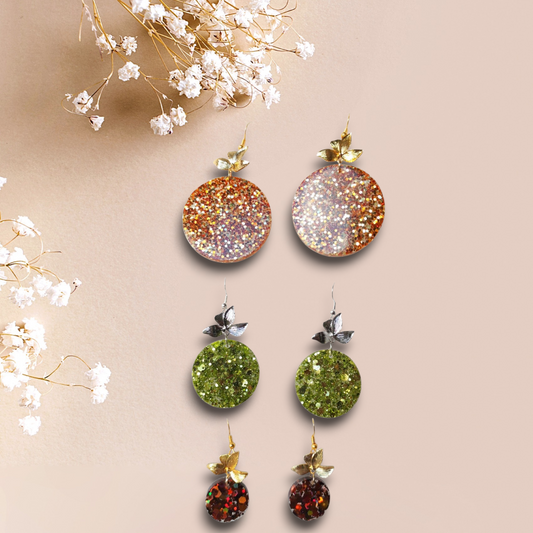 Forme Ronde - Les Scintillantes Pampille Feuille